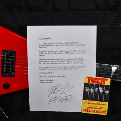 Jackson USA Custom Shop JCF Robbin Crosby Signature “Big Red” KV-1 King V Double Rhoads Red 2004 w/OHSC image 16