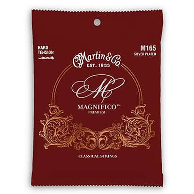 Martin M165 Magnifico Premium Plain End Classical Guitar Strings - Hard Tension