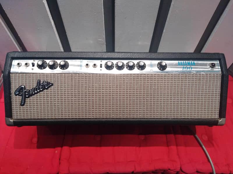 Fender Bassman 100 2-Channel 100-Watt Guitar Amp Head 1976 - Silverface image 1