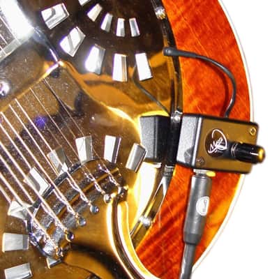 "THE GRIP" SQUARE NECK RESONATOR GUITAR PICKUP with FLEXIBLE MICRO-GOOSE NECK by Myers Pickups image 2
