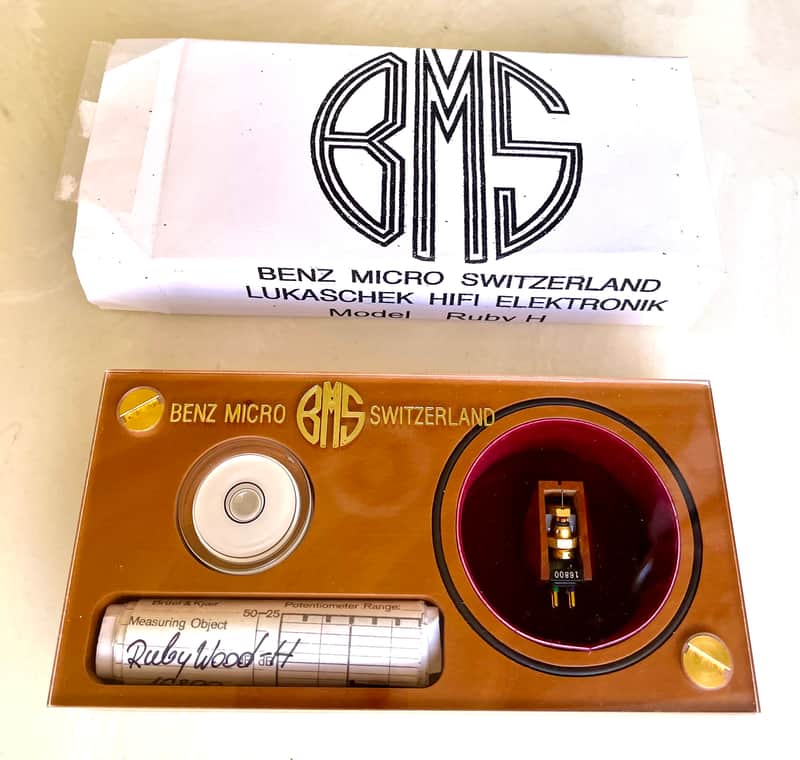 Benz Micro Ruby H MC Cartridge, Bruyère wood Body, Ruby jewel plate coil, line-contact diamond on Boron Cantilever image 1