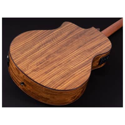 Washburn VITE S9V Bella Tono Studio Cutaway Acoustic Electric Guitar, Gloss Charcoal Burst (BTS9VCECH-D-U) image 3