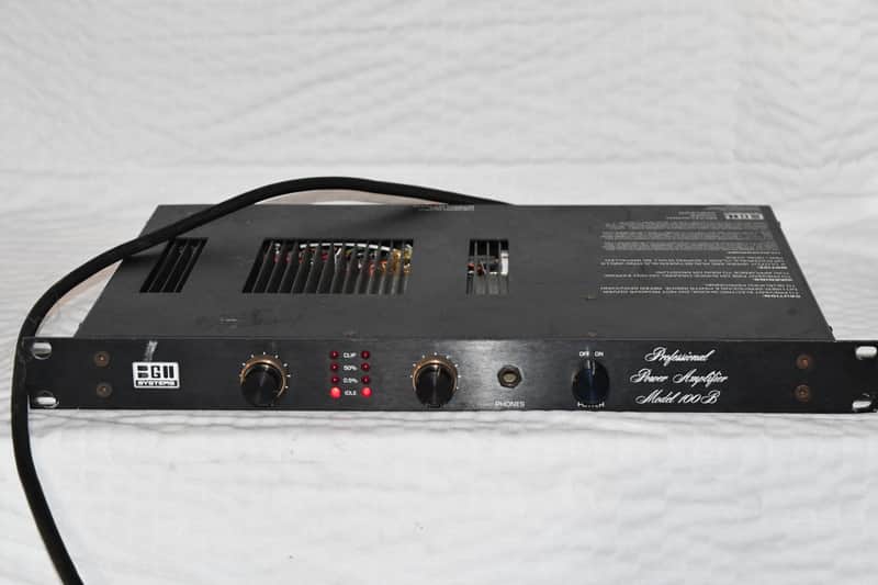 BGW Model 100B Vintage Professional Stereo Power Amplifier #W6A 1979 - metal image 1