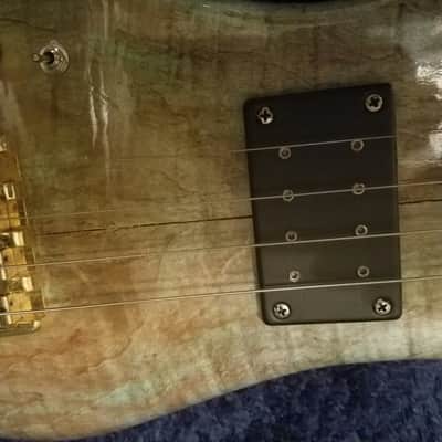 Handmade Lefty Short Scale / Piccolo Bass  2000s Sickly Green image 7