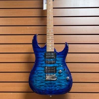 Ibanez GRX70QA-TBB Gio - Transparent Blue Burst #3442 image 1