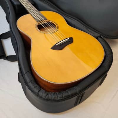 Yamaha CSF3M All-Solid Parlor Guitar, Piezo Pickup, Vintage Natural, W/Bag image 1