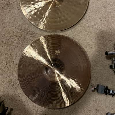 Paiste 14" Signature Dark Crisp Hi-Hat Cymbals (Pair) Top 900g, Bottom 1450g image 4