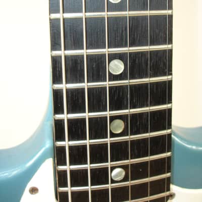 Vintage 60's Kalamazoo by Gibson KG-2A Electric Guitar, Las Vegas Blue w/ Gibson Chipboard Case image 8