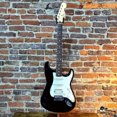 Squier MIM Stratocaster HSS Electric Guitar (1997 - Black) image 2