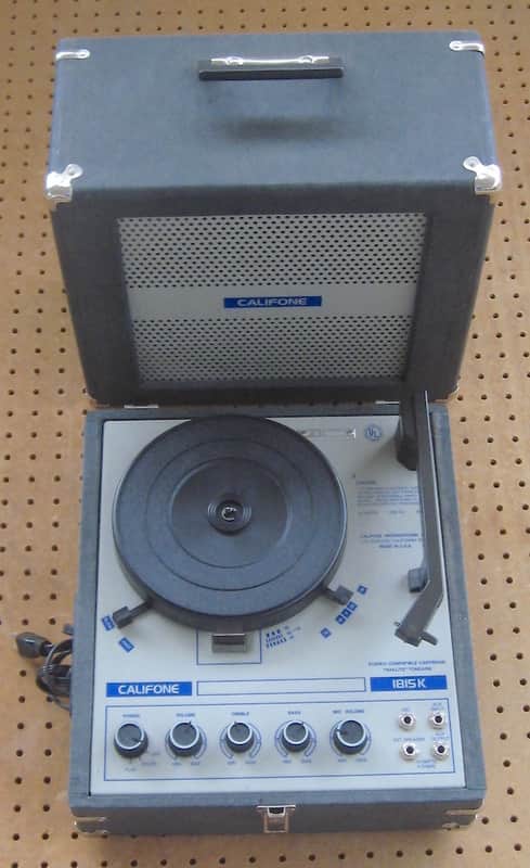 Caliphone 1815K Phonograph & Speaker 80s image 1