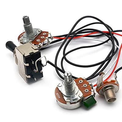 Electric Guitar Wiring Harness Prewired Two Pickup 500K Big Pots 3 Way Toggle Switch for LP Electric Guitarra image 2