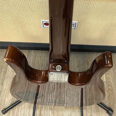 Hondo II HP-1081 Longhorn Guitarlin 31 Frets 1980 - Walnut image 13