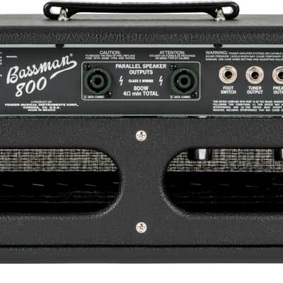 Fender Bassman 800 2-Channel 800-Watt Hybrid Bass Amp Head 2016 - Present - Black image 2