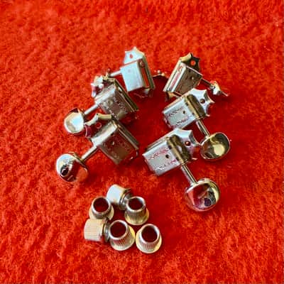 Kluson Double line oval button tuners 1960’s - Chrome Gibson epiphone Rickenbacker original vintage USA image 1