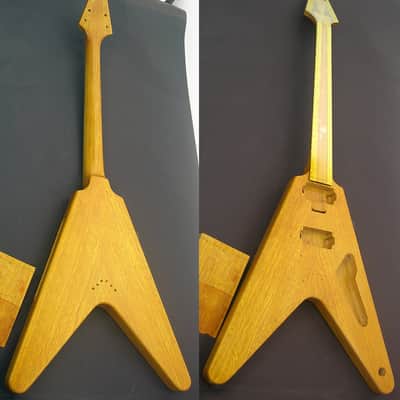 Sonicguitars Flying V Korina 1958 aged replica 2020 on request image 18