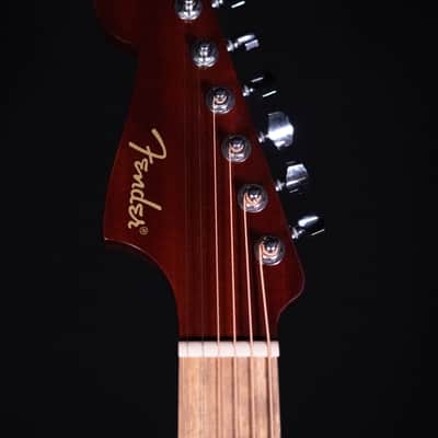 Fender California Standard Redondo Left-Handed, Spruce Top, Black Pickguard, Natural image 9