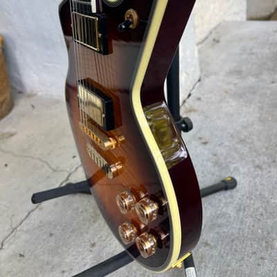 Dean USA 25th Anniversary Gold plated Cadillac 2002 - Amber Burst image 11