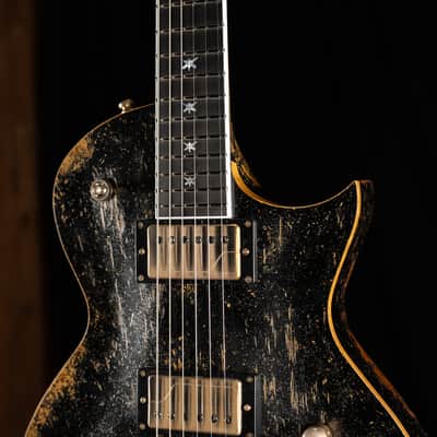 ESP Japanese Custom Shop Signature Series Will Adler Warbird Distressed - Black image 8