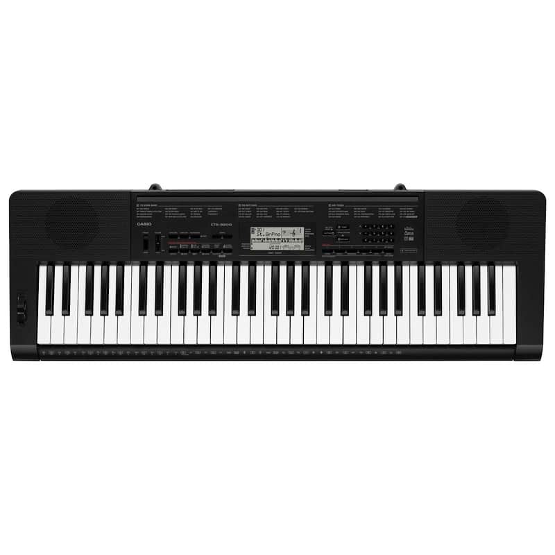 Casio CTK-3200 Portable Electronic Keyboard, 61-Key, EPA Pack, with Stand, PSU, Headphones and Software image 1