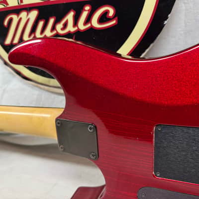 Hamer USA Centaura HSS Guitar with Reverse Headstock + Case - Metallic Candy Apple Red image 12