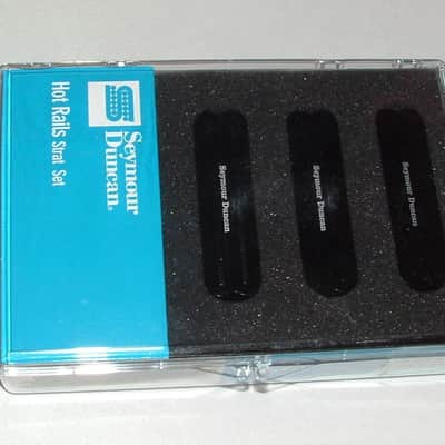 Seymour Duncan Hot Rails for Strat 3-piece Humbucker Pickup Set - Black image 2