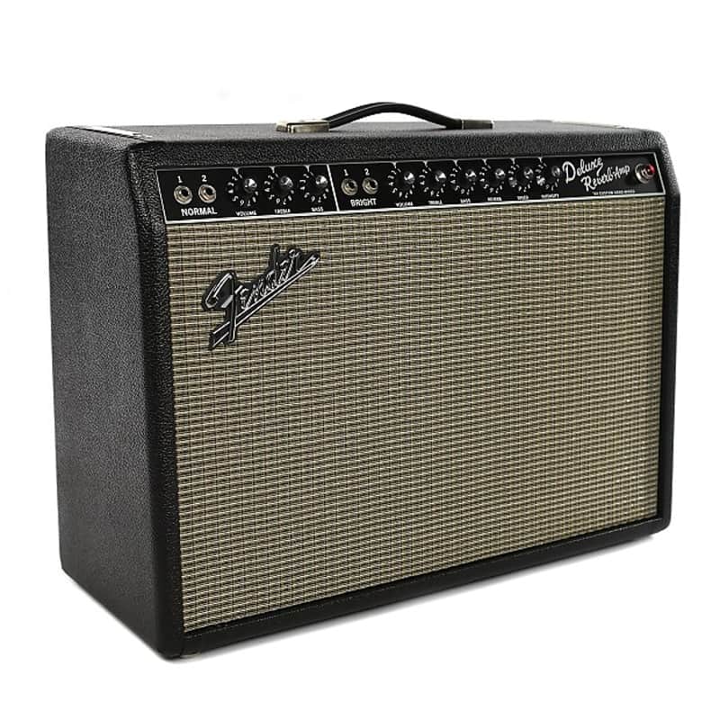 Fender '64 Custom Deluxe Reverb-Amp 2-Channel 20-Watt 1x12" Guitar Combo HANDWIRED ! image 1