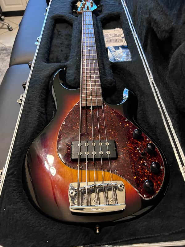 Ernie Ball Music Man StingRay 5 H with Rosewood Fretboard 1999 - 2018 - Vintage Sunburst image 1