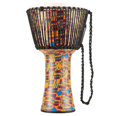 Meinl PADJ2-L-F 12" Travel Series Kenyan Quilt Rope Tuned Djembe w/ Synthetic Head image 2