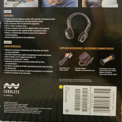 Sony MDR-IF240RK CORDLESS STEREO HEADPHONES SYSTEM image 2
