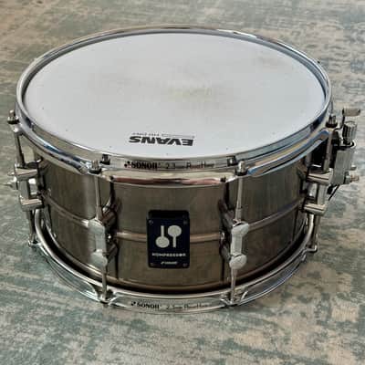 Sonor Kompressor 13x7" Brass Snare Drum 2023 - Present - Black Nickel image 1