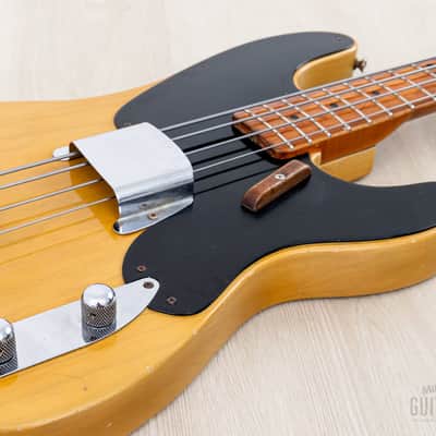 1953 Fender Precision Bass Vintage Blackguard Telecaster Bass Butterscotch w/ Case image 6