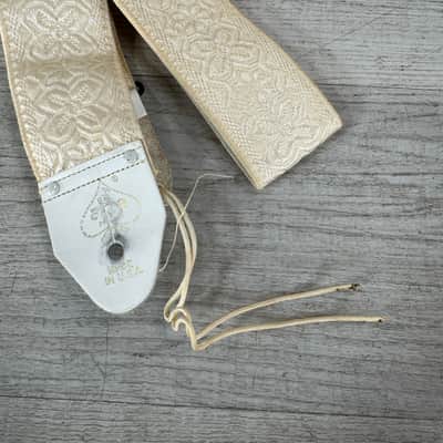 Ace Vintage Guitar Strap White image 2