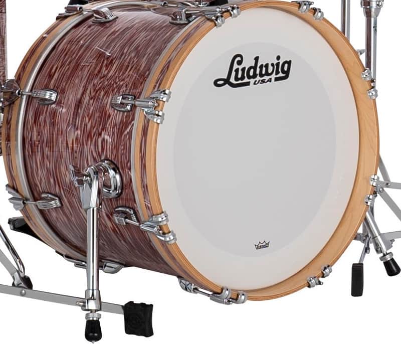 Ludwig *Pre-Order* Classic Maple 14x18" Vintage Pink Oyster Bass Kick Drum Virgin/No Mount | Made in the USA | Special Order | Authorized Dealer image 1