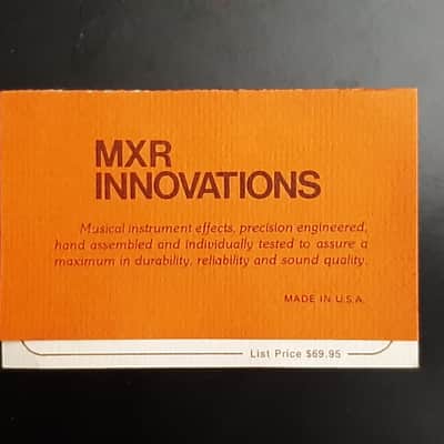 1970s - Boxed with Manual - Vintage MXR MX-105 Script Phase 45 1973 - 1975 - Orange image 16