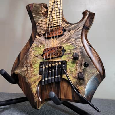 Barlow Guitars Osprey Hybrid Headless 2021 Hybrid Burl/Zirocote/Pale Moon Ebony image 1