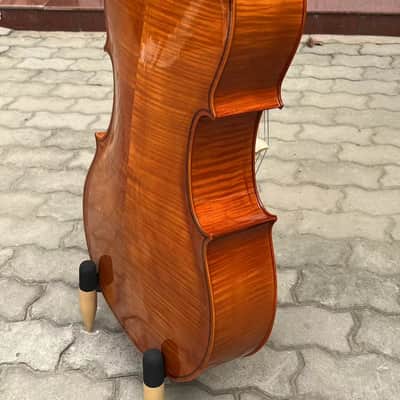 Stradivarius style 4 Strings Student Cello 4/4 with bow/Bag,flame back image 8