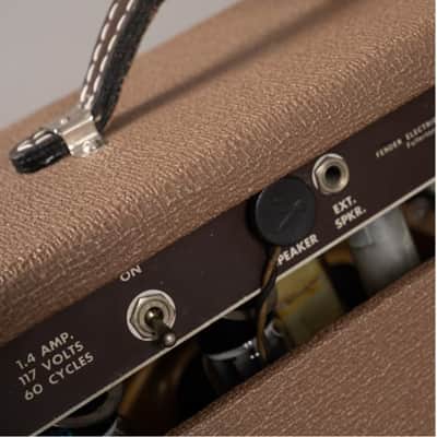 Fender 1963  Vibrolux Amp brownface 12" Celestion Gold FS & Cover 1963 - brown image 9