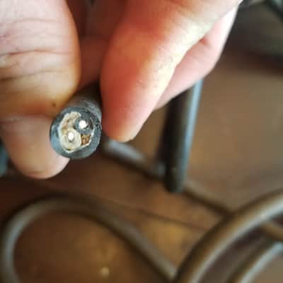 Belden one (1) 117V Power Cord Electric Cable cut Bell & Howell Vintage non-polarized black, brown, beige 1940s-1960s image 6
