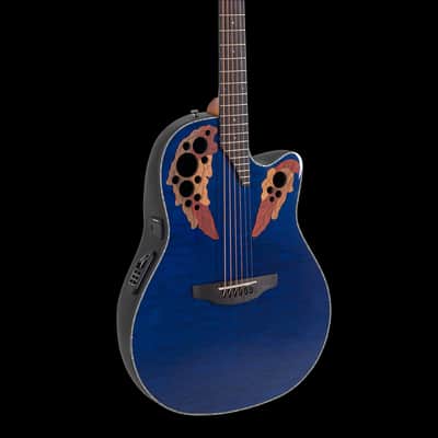 Ovation Celebrity Elite Exotic CE44P-8TQ Mid Depth Caribbean Blue