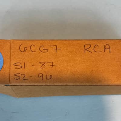 RCA 6CG7 6FQ7 Vintage Gray Plate Halo Getter Tube! T424 image 6