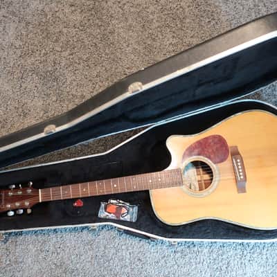 Vintage 1992 Charvel Jackson 150-SEC-NAT Solid Spruce Top Acoustic Guitar Rosewood Case Very Clean image 1