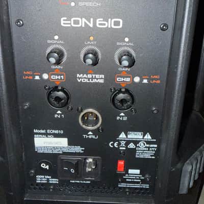 JBL EON610 2-Way 10” Powered Speaker 2010s -2020s Black image 11