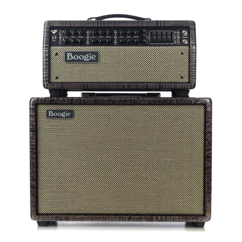 Mesa Boogie Mark 7 Head and 1x12 Open Back Cabinet Private Reserve Flame Maple - Charcoal Stain image 1