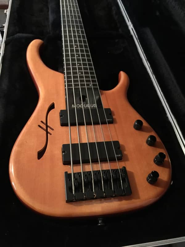 Modulus Quantum 6 Semi-Hollow 2003 Mahogany with Spruce top image 1