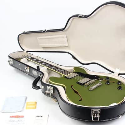 2024 Collings I-35 LC AGED Olive Drab Green | Throbak SLE-101 Plus MXV, Ameritage Case image 2