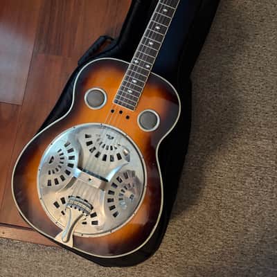 Rogue Classic Spider Resonator Sunburst Squareneck image 1