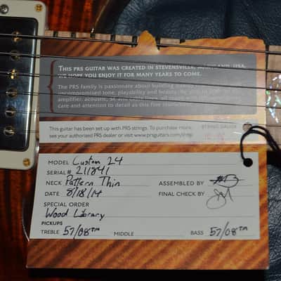 PRS Wood Library Custom 24 2014 image 5