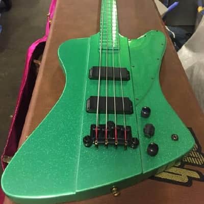 Epiphone ThunderBird 4 String Bass 2015 Green Sparkle image 8