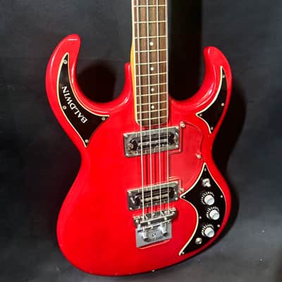 Burns Baldwin Baby Bison Bass - Clean and Original - with Burns Guitar Pickup - Original Case image 21