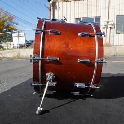 Vintage Tama 24'' Superstar Series Pure Birch Bass Drum 16x24''in Super Mahogany Lqr. (Japan - 1985) image 4